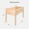 Best Choice Product 48x24x30in Raised Garden Bed, Elevated Wooden Planter for Yard w/ Foot Caps, Bed Liner